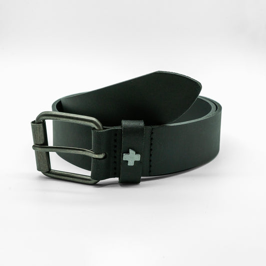 FRANK - BLACK LOGO BELT