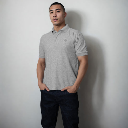 PLAYER - GREY POLO SHIRT